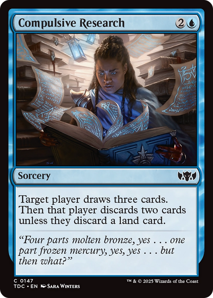 Compulsive Research [Tarkir: Dragonstorm Commander] | Devastation Store