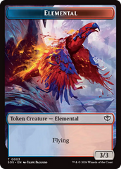 Elemental (0003) // Treasure Double-Sided Token [Secrets of Strixhaven Tokens] | Devastation Store