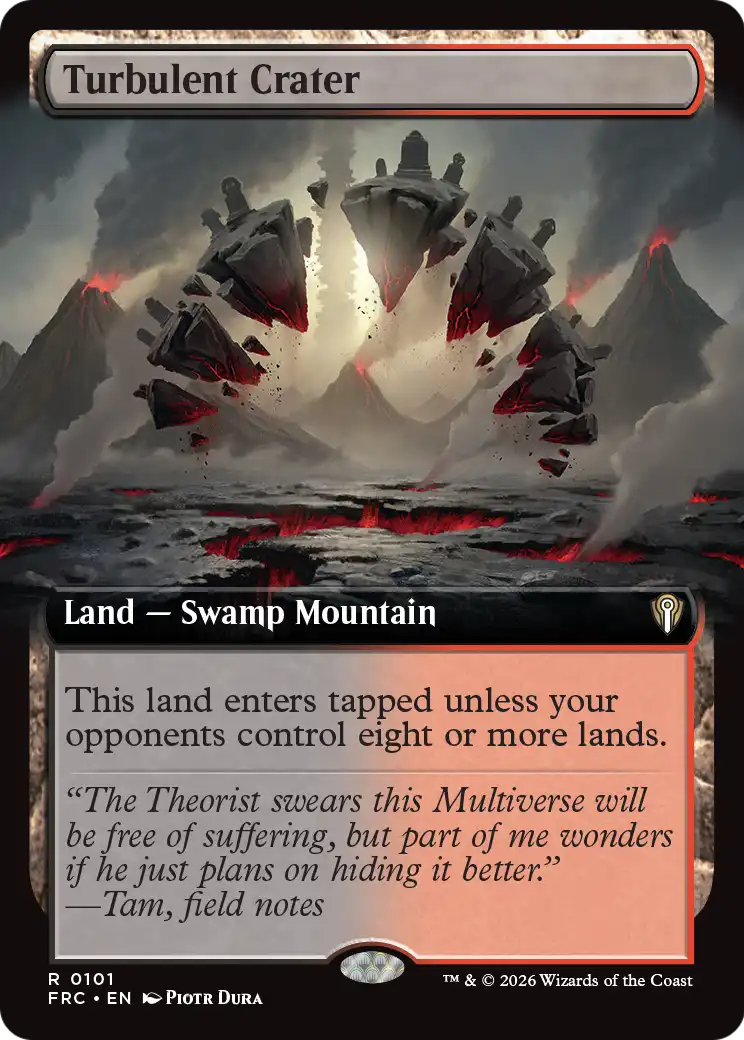 Turbulent Crater (Extended Art) [Reality Fracture Commander] | Devastation Store