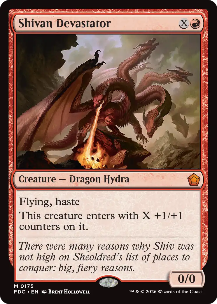 Shivan Devastator [Foundations Commander] | Devastation Store