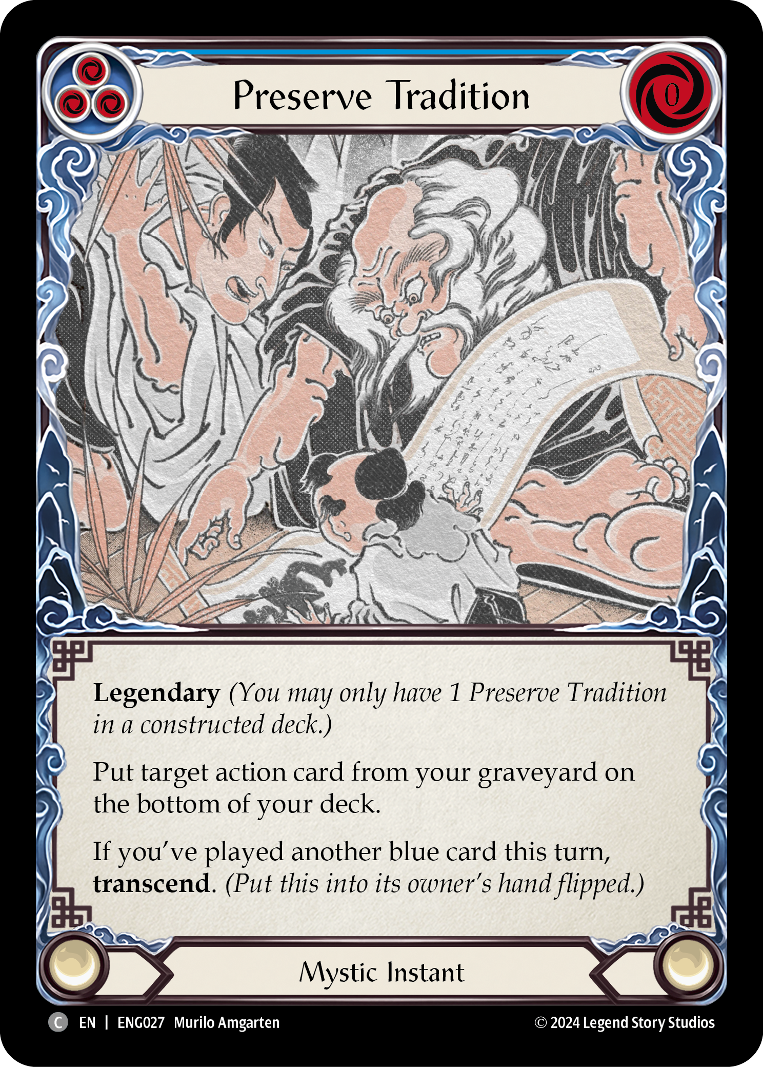 Preserve Tradition [ENG027] (Part the Mistveil Enigma Blitz Deck) | Devastation Store