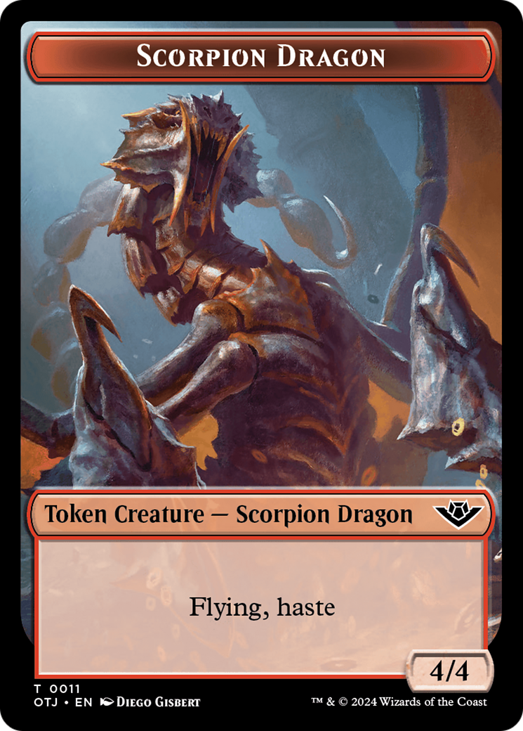 Scorpion Dragon Token [Outlaws of Thunder Junction Tokens] | Devastation Store