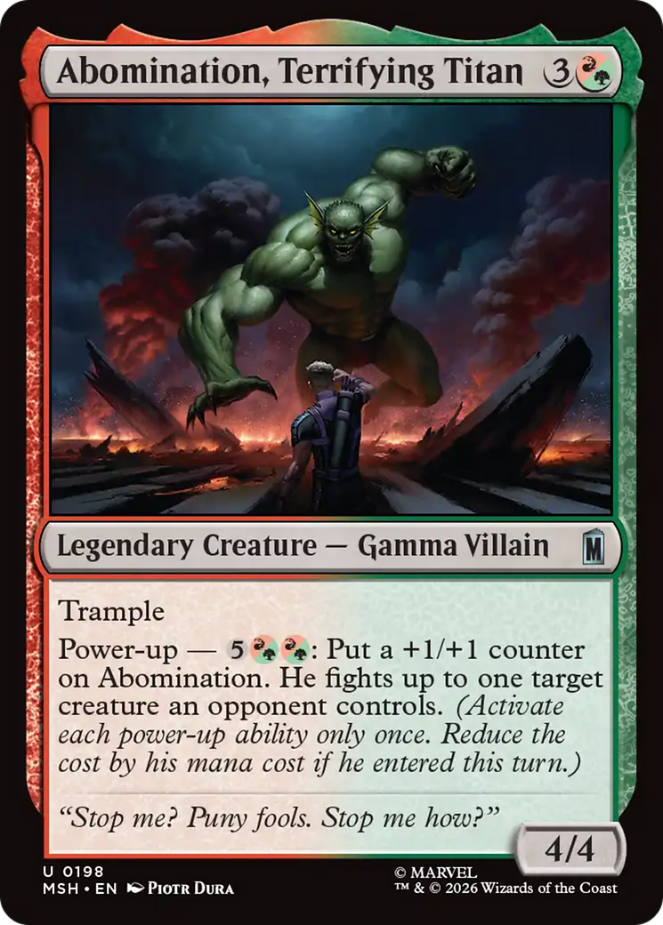 Abomination, Terrifying Titan [Marvel Super Heroes] | Devastation Store