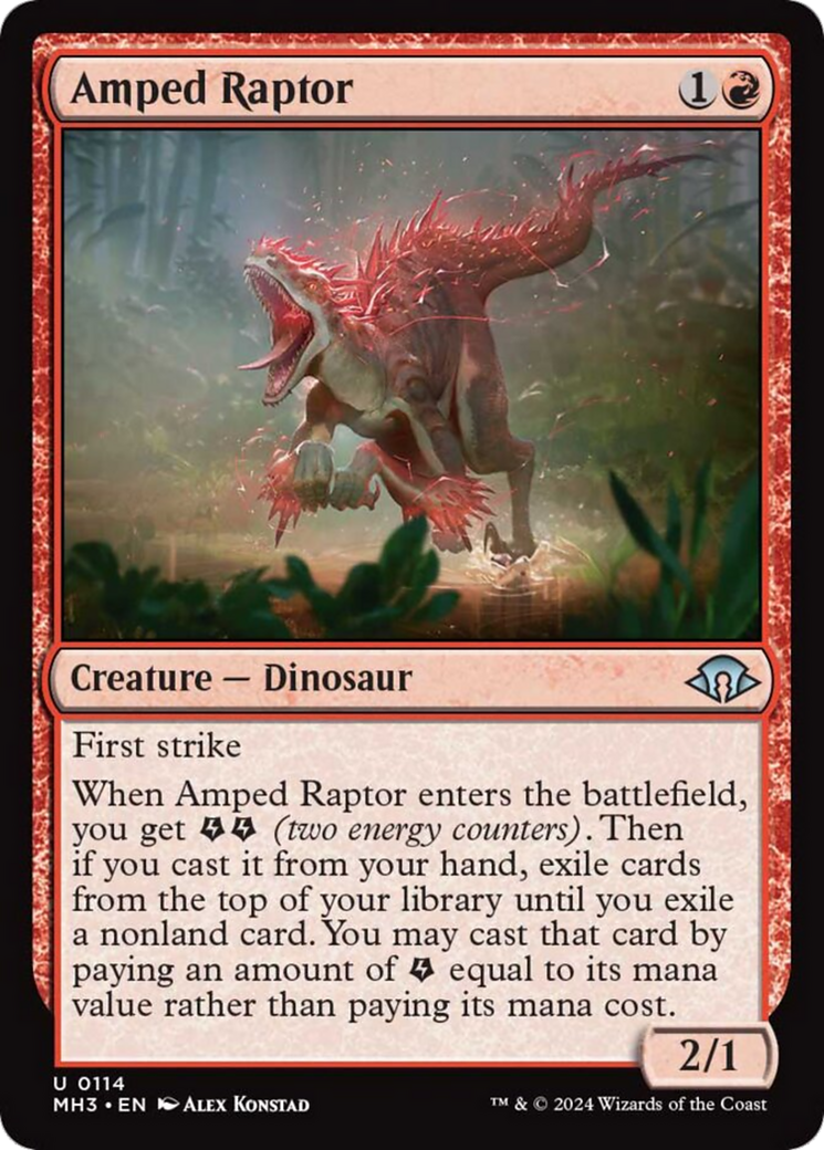 Amped Raptor [Modern Horizons 3] | Devastation Store