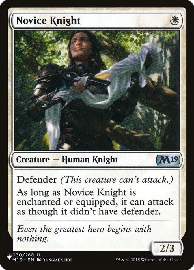 Novice Knight [The List] | Devastation Store