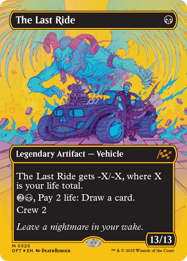 The Last Ride (Borderless) (First-Place Foil) [Aetherdrift] | Devastation Store