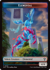Elemental (0020) // Food Double-Sided Token [Secrets of Strixhaven Commander Tokens] | Devastation Store