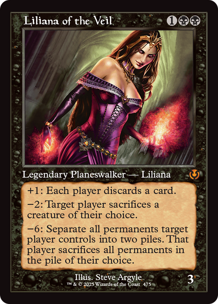 Liliana of the Veil (Retro Frame) [Innistrad Remastered] | Devastation Store