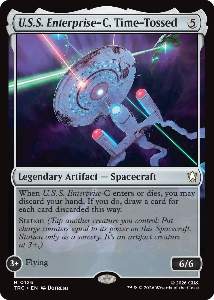 U.S.S. Enterprise-C, Time-Tossed (Surge Foil) [Star Trek Commander] | Devastation Store