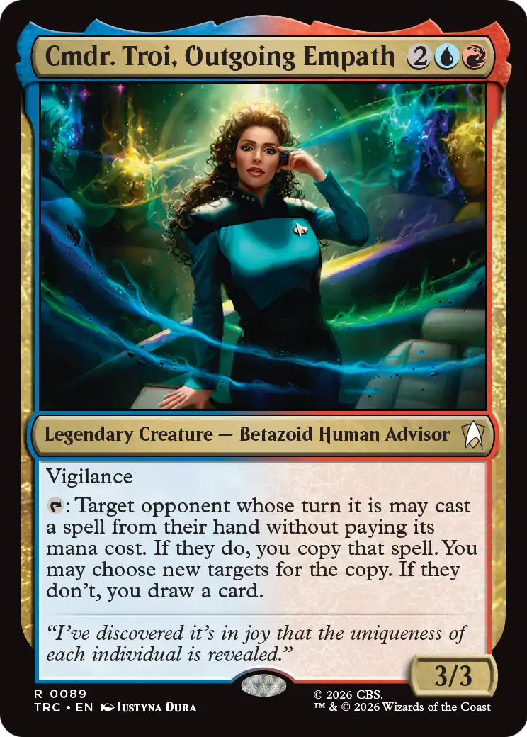 Cmdr. Troi, Outgoing Empath (Surge Foil) [Star Trek Commander] | Devastation Store