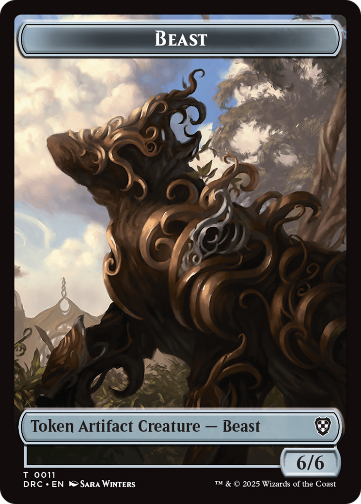 Beast (0010) // Beast (0011) Double-Sided Token [Aetherdrift Commander] | Devastation Store