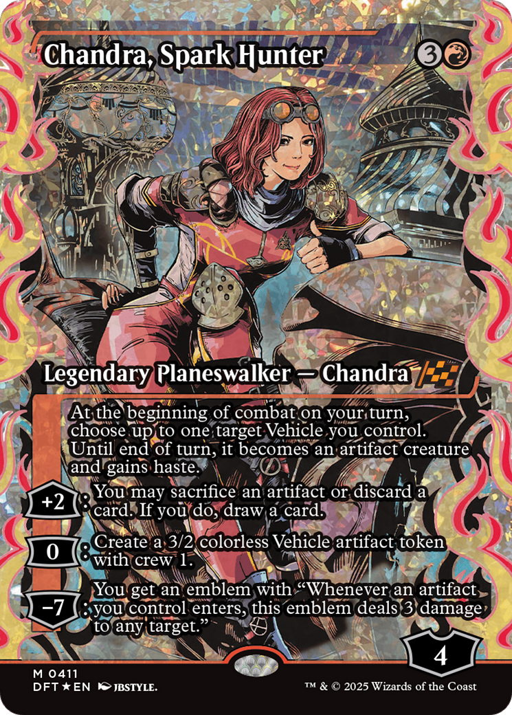 Chandra, Spark Hunter (Showcase) (Fracture Foil) [Aetherdrift] | Devastation Store
