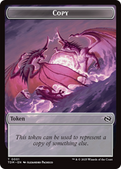Copy // Dragon (0014) Double-Sided Token [Tarkir: Dragonstorm Commander Tokens] | Devastation Store