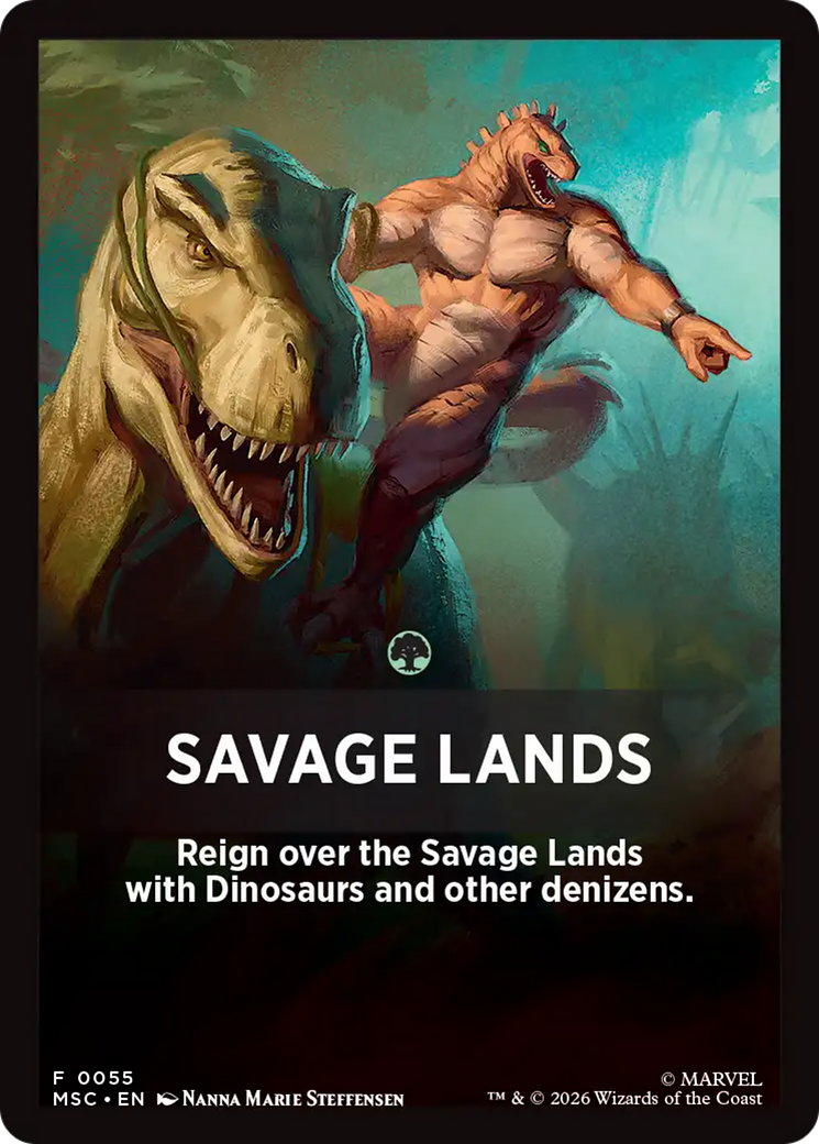 Savage Lands Theme Card [Marvel Super Heroes Commander] | Devastation Store