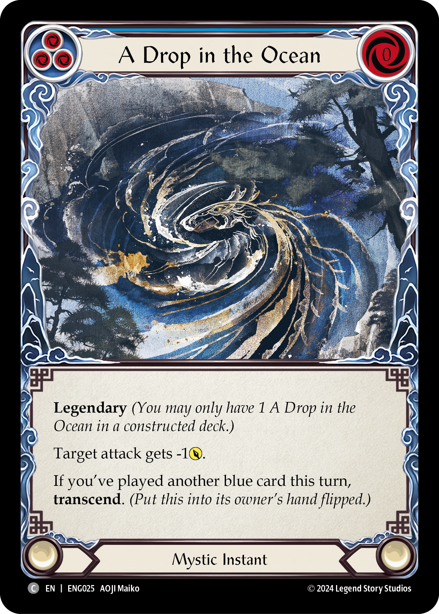 A Drop in the Ocean [ENG025] (Part the Mistveil Enigma Blitz Deck) | Devastation Store