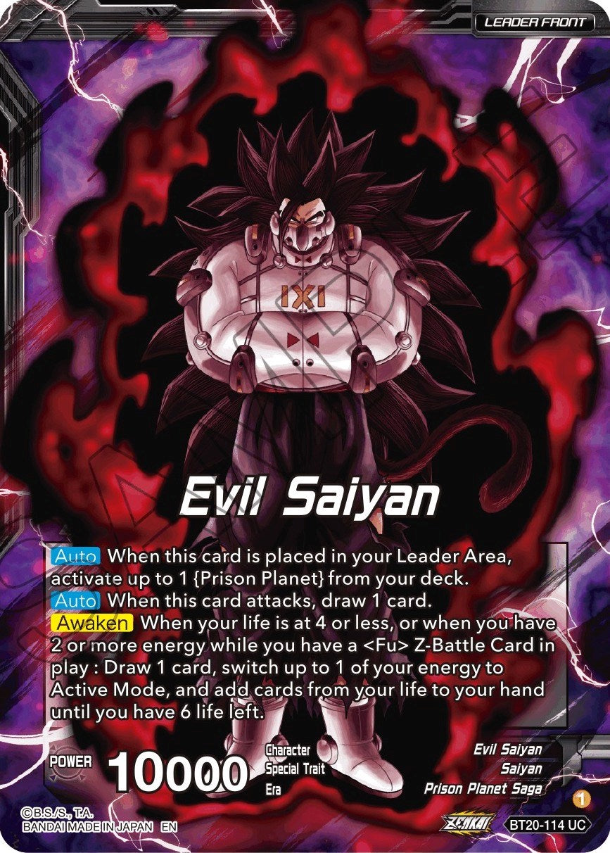 Evil Saiyan // Cumber, Maddening Force (BT20-114) [Power Absorbed] | Devastation Store