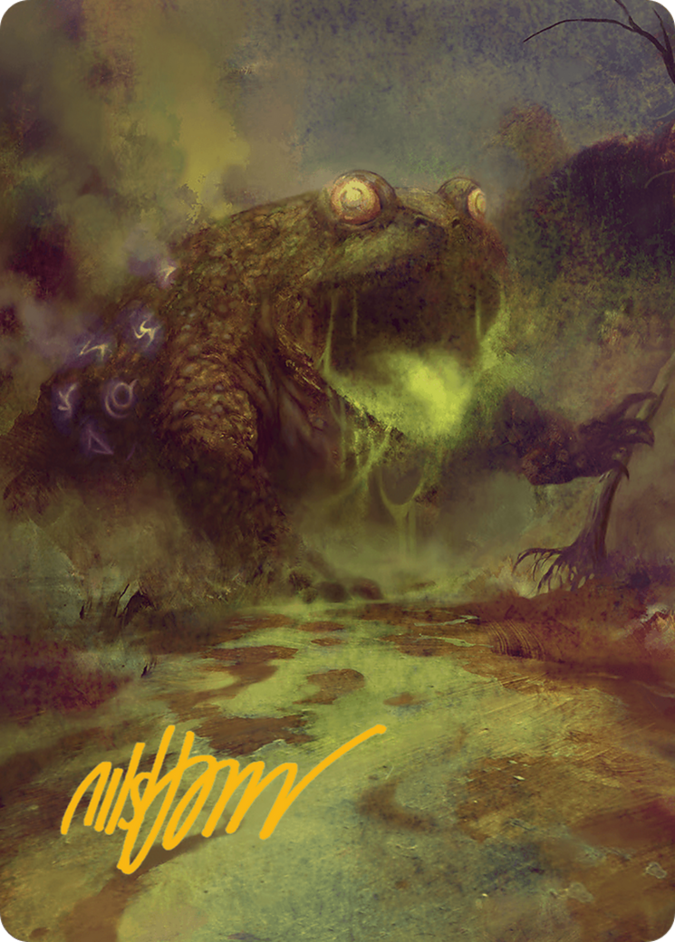 The Gitrog Monster Art Card (Gold-Stamped Signature) [Bloomburrow Art Series] | Devastation Store
