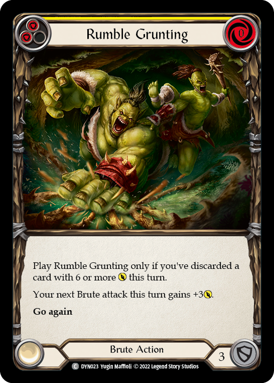 Rumble Grunting (Yellow) [DYN023] (Dynasty) | Devastation Store