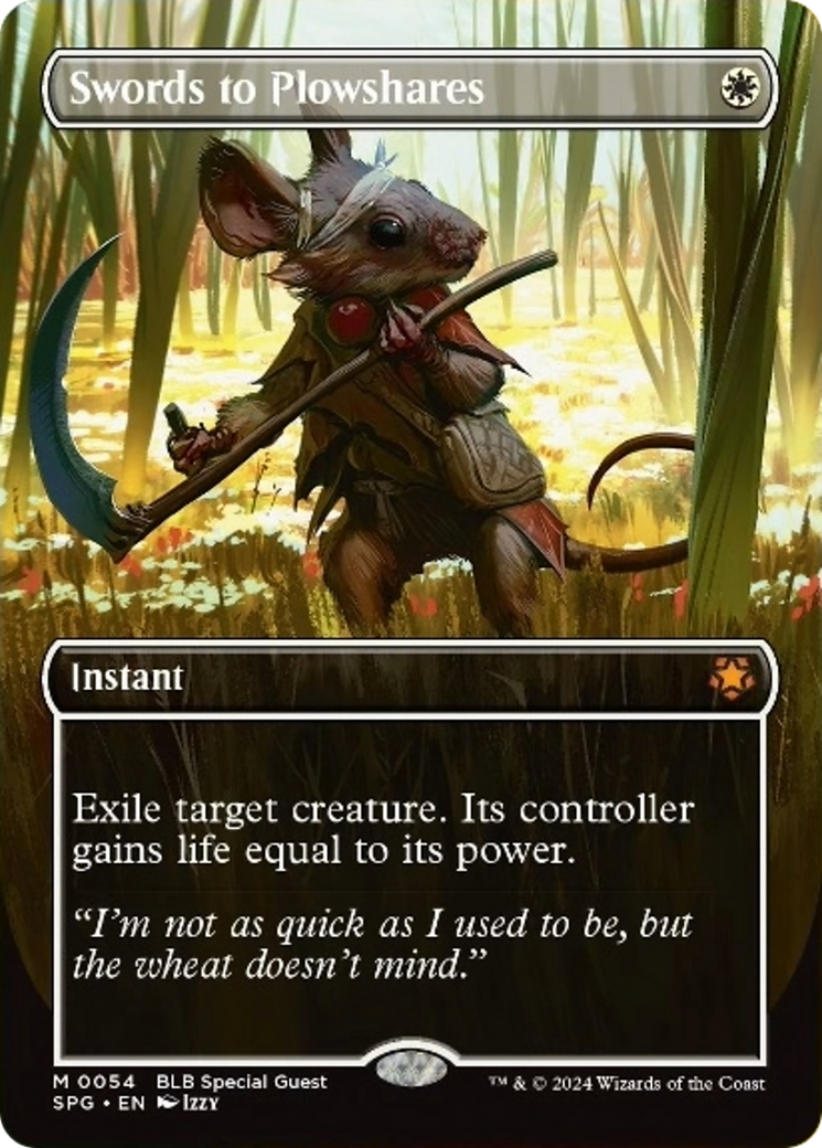 Swords to Plowshare (Borderless) [Bloomburrow Special Guests] | Devastation Store