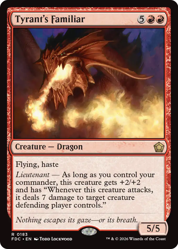 Tyrant's Familiar [Foundations Commander] | Devastation Store