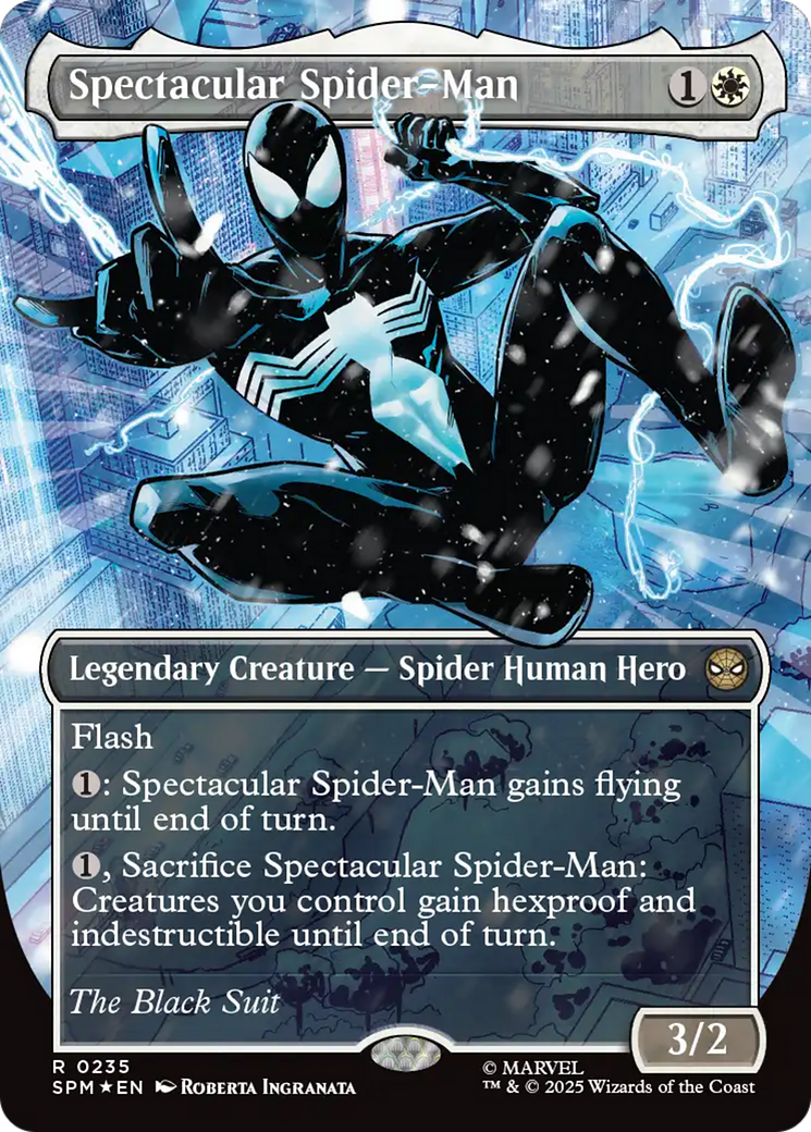 Spectacular Spider-Man (0235) (Borderless) (Textured Foil) [Marvel's Spider-Man] | Devastation Store