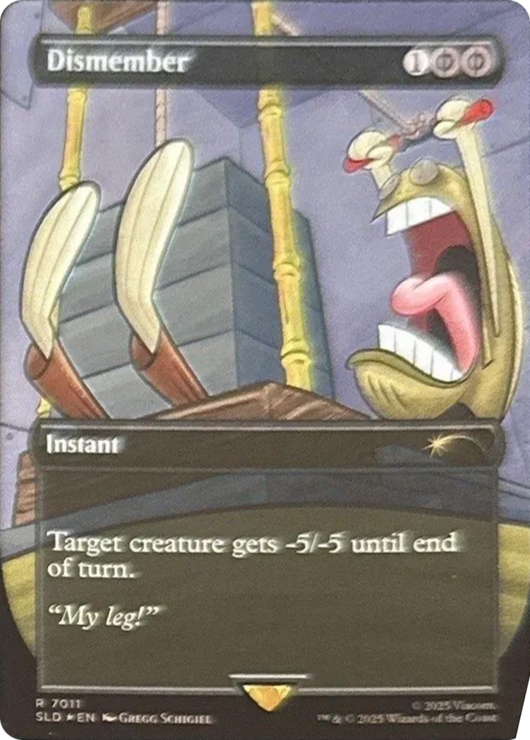 Dismember (7011) (Rainbow Foil) [Secret Lair Drop Series] | Devastation Store