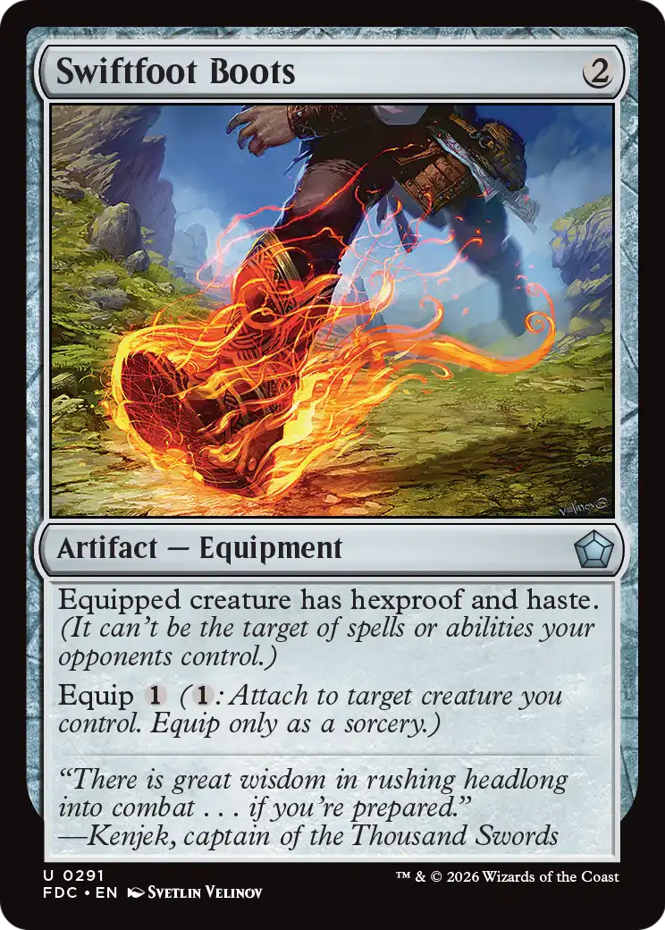 Swiftfoot Boots [Foundations Commander] | Devastation Store