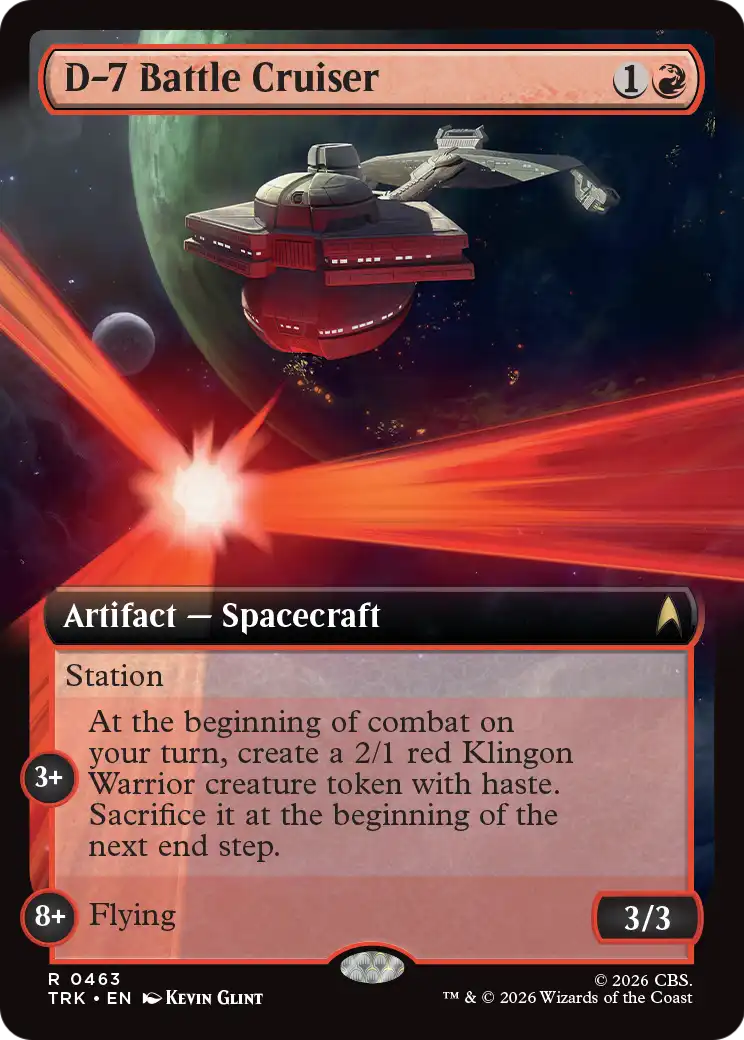 D-7 Battle Cruiser (Extended Art) [Star Trek] | Devastation Store