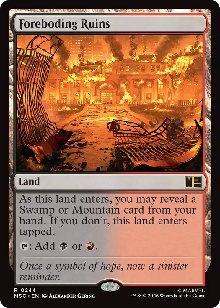 Foreboding Ruins (Surge Foil) [Marvel Super Heroes Commander] | Devastation Store