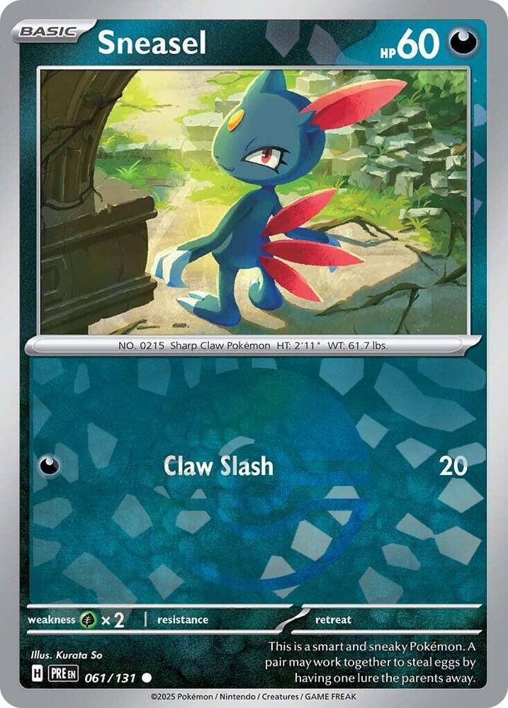 Sneasel (061/131) (Poke Ball Pattern) [Scarlet & Violet: Prismatic Evolutions] | Devastation Store
