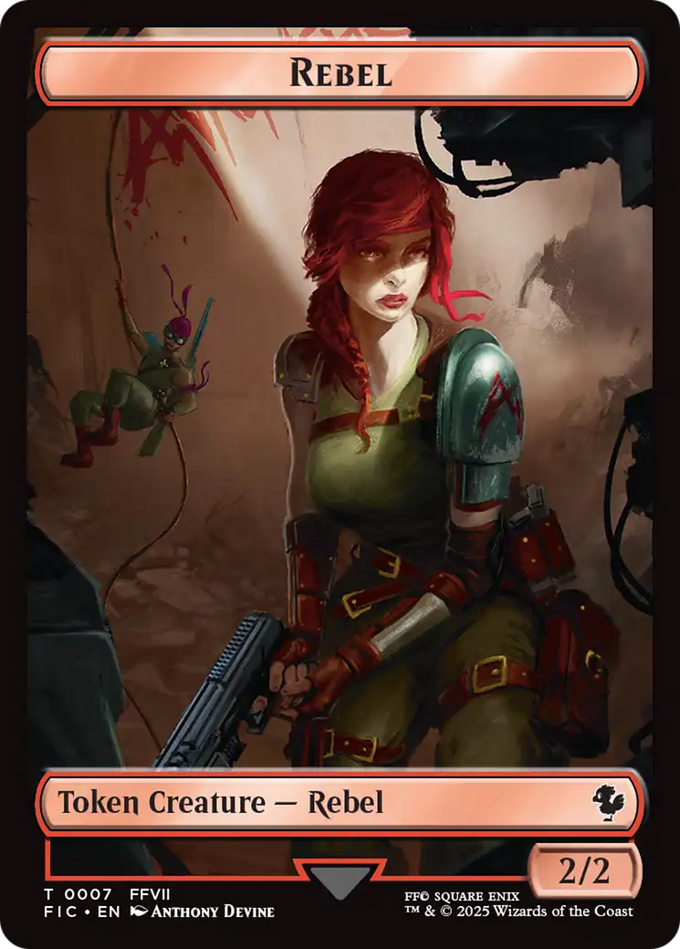 Soldier // Rebel Double-Sided Token [FINAL FANTASY Commander Tokens] | Devastation Store