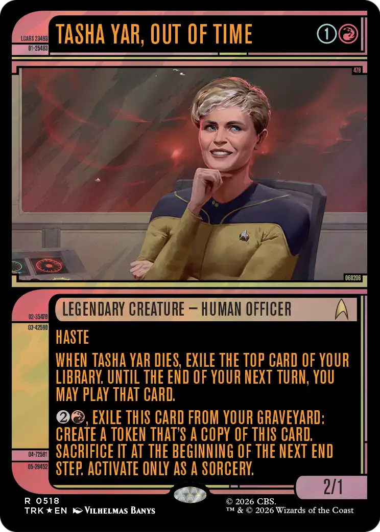 Tasha Yar, Out of Time (Showcase) (Surge Foil) [Star Trek] | Devastation Store