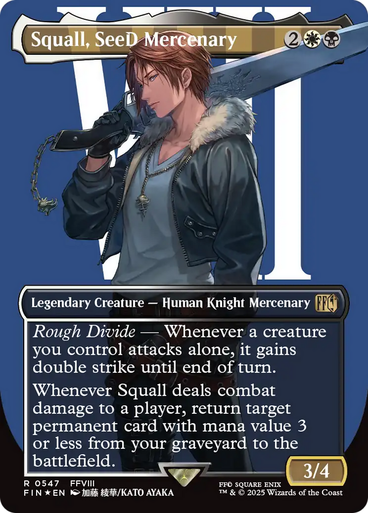 Squall, SeeD Mercenary (Borderless) (Surge Foil) [FINAL FANTASY] | Devastation Store