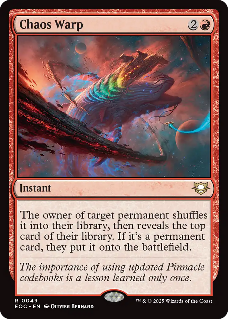 Chaos Warp [Edge of Eternities Commander] | Devastation Store