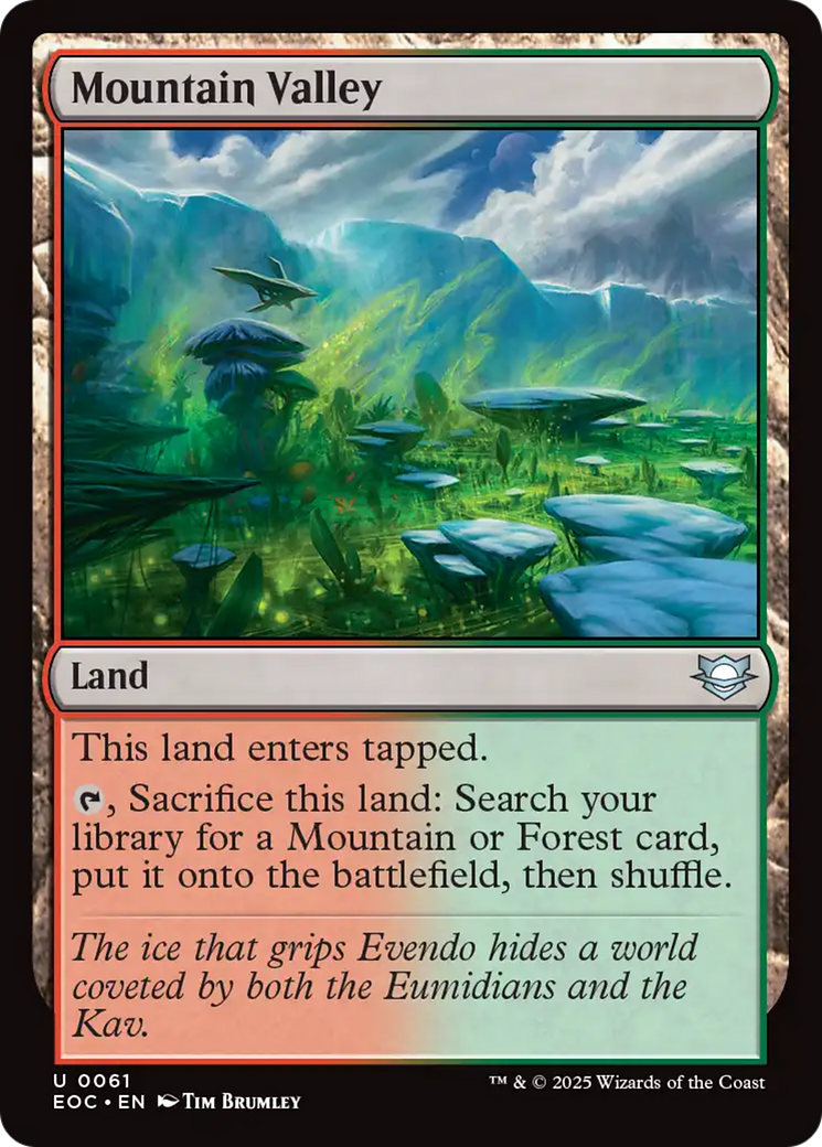 Mountain Valley [Edge of Eternities Commander] | Devastation Store