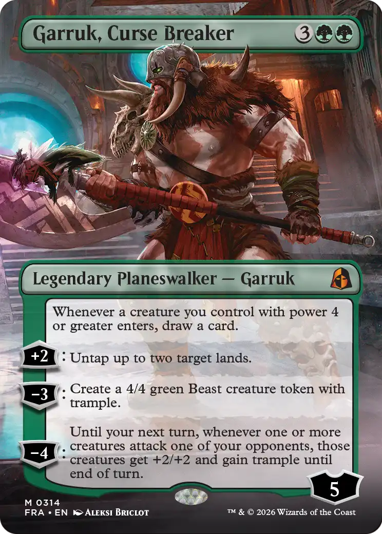 Garruk, Curse Breaker (Borderless) [Reality Fracture] | Devastation Store