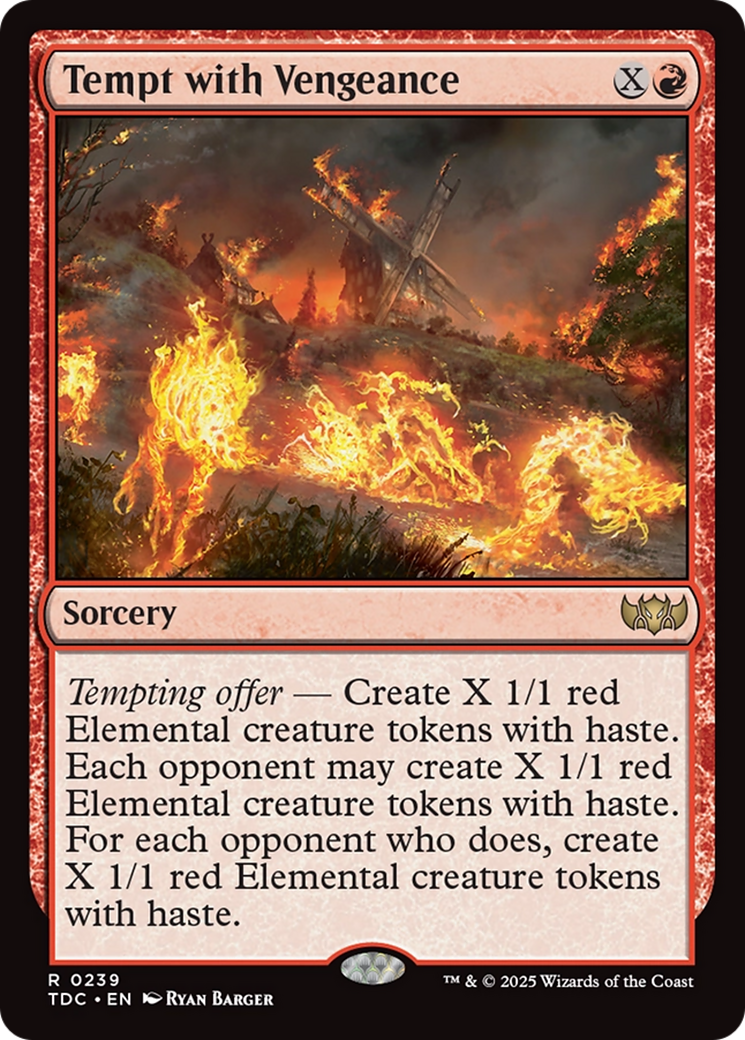 Tempt with Vengeance [Tarkir: Dragonstorm Commander] | Devastation Store