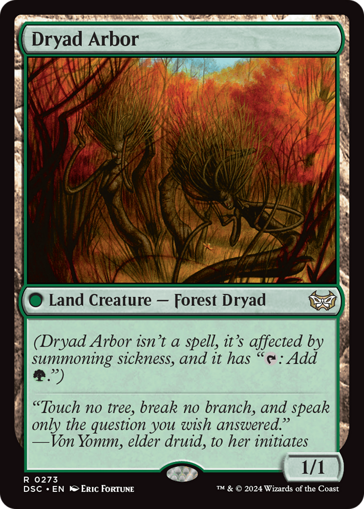 Dryad Arbor [Duskmourn: House of Horror Commander] | Devastation Store