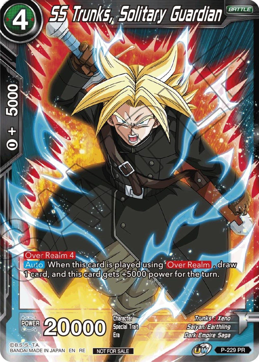 SS Trunks, Solitary Guardian (Championship Selection Pack 2023 Vol.1) (P-229) [Tournament Promotion Cards] | Devastation Store