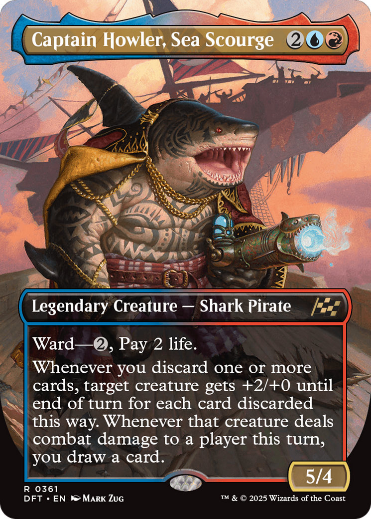 Captain Howler, Sea Scourge (Borderless) [Aetherdrift] | Devastation Store