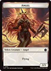 Angel (0001) // Angel (0002) Double-Sided Token [Foundations Commander Tokens] | Devastation Store