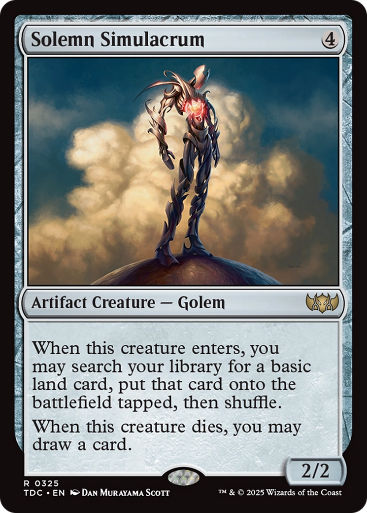 Solemn Simulacrum [Tarkir: Dragonstorm Commander] | Devastation Store