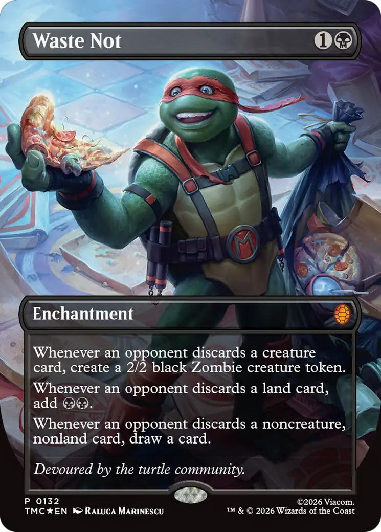 Waste Not (Borderless) [Teenage Mutant Ninja Turtles Promos] | Devastation Store