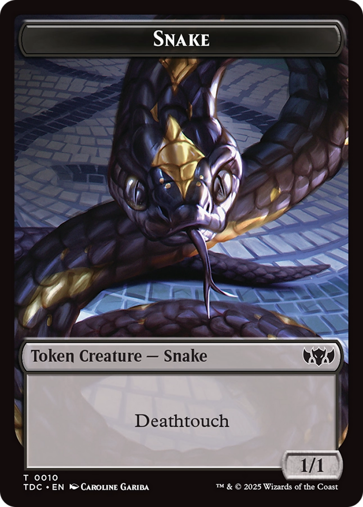 Snake // Myr Double-Sided Token [Tarkir: Dragonstorm Commander Tokens] | Devastation Store