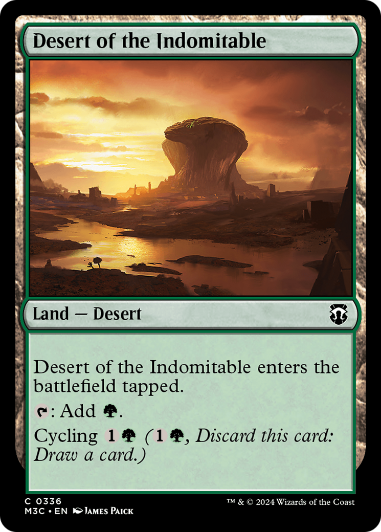 Desert of the Indomitable (Ripple Foil) [Modern Horizons 3 Commander] | Devastation Store