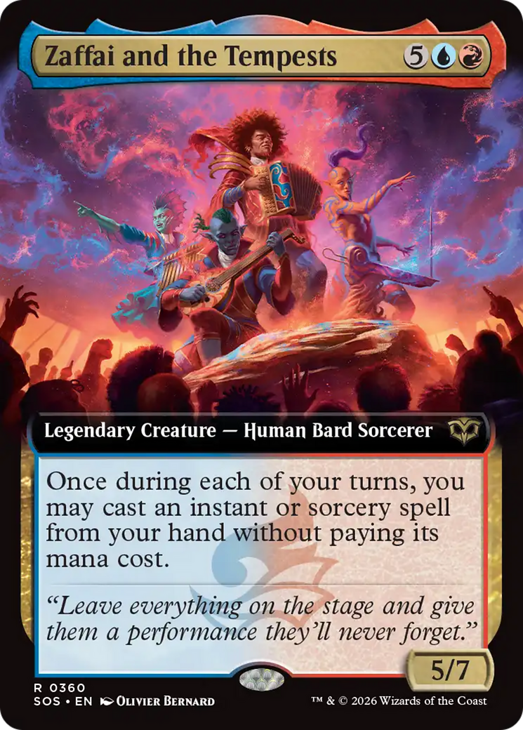 Zaffai and the Tempests (Extended Art) [Secrets of Strixhaven] | Devastation Store