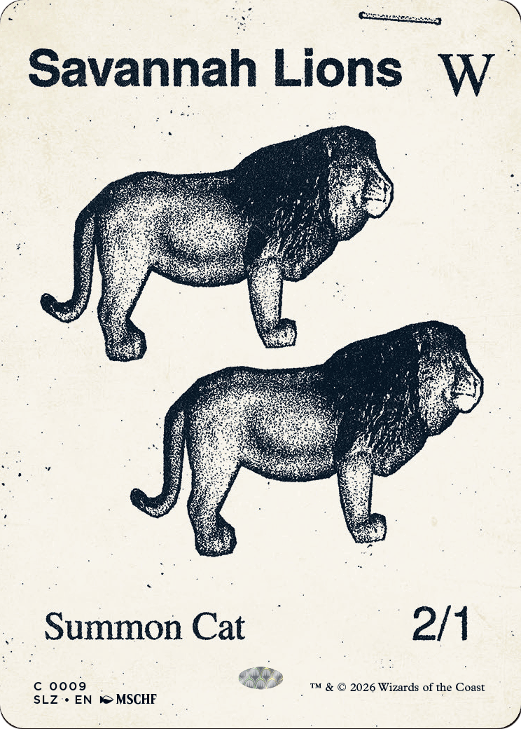 Savannah Lions (0009) [Secret Lair x MSCHF: The Zeta Set] | Devastation Store