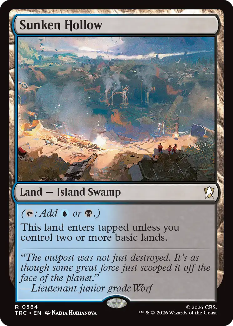 Sunken Hollow (Surge Foil) [Star Trek Commander] | Devastation Store