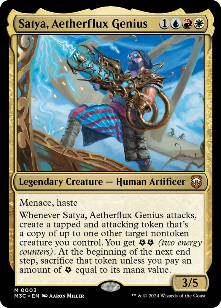 Satya, Aetherflux Genius [Modern Horizons 3 Commander] | Devastation Store