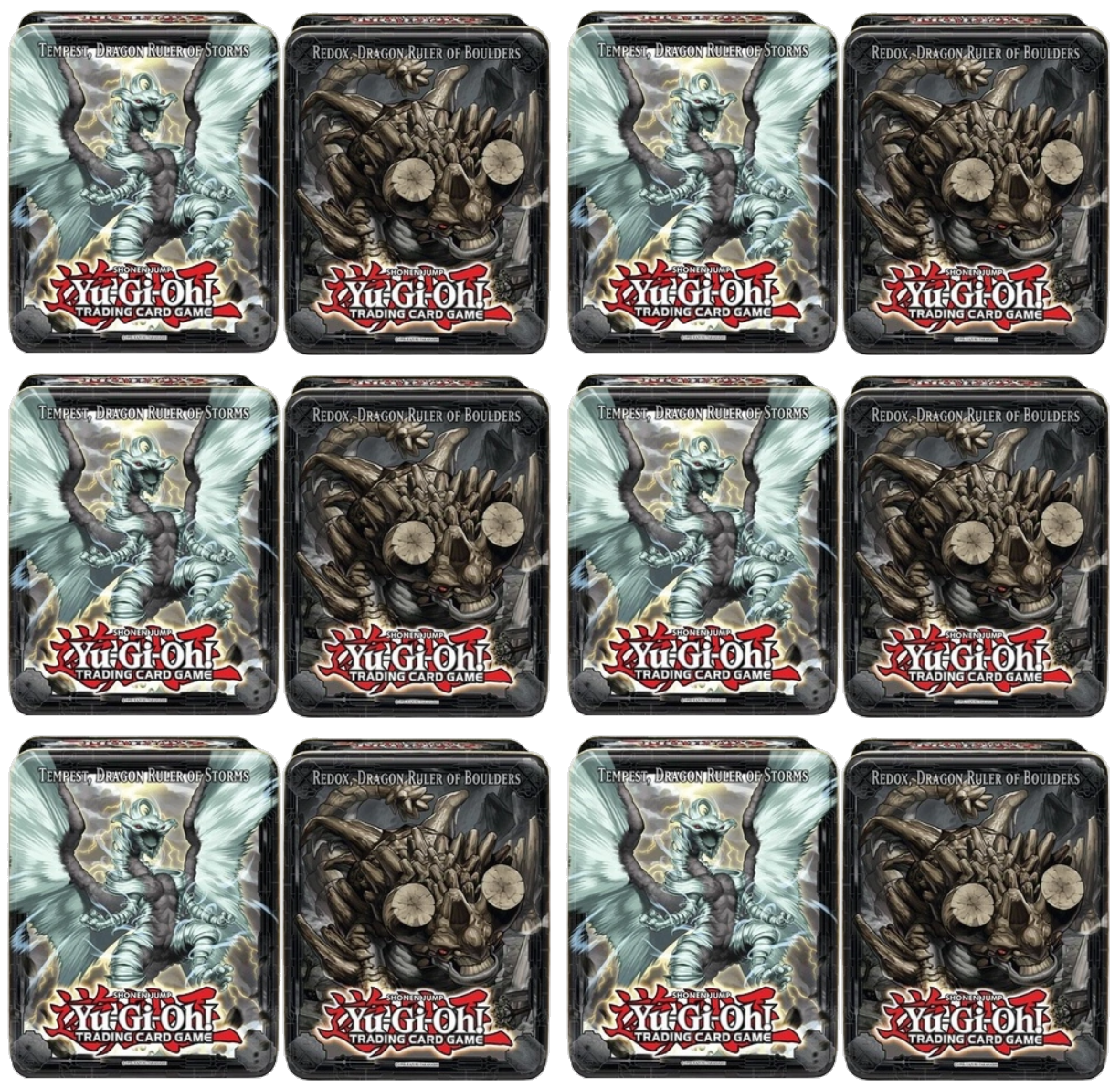 Collector's Tin Display (Redox, Dragon Ruler of Boulders & Tempest, Dragon Ruler of Storms) | Devastation Store